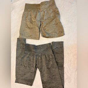NVGTN two pack: leggings and shorts size small
